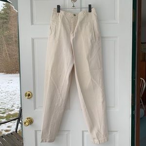 Liz Wear Ecru Heavy Weight Cotton Pants S12